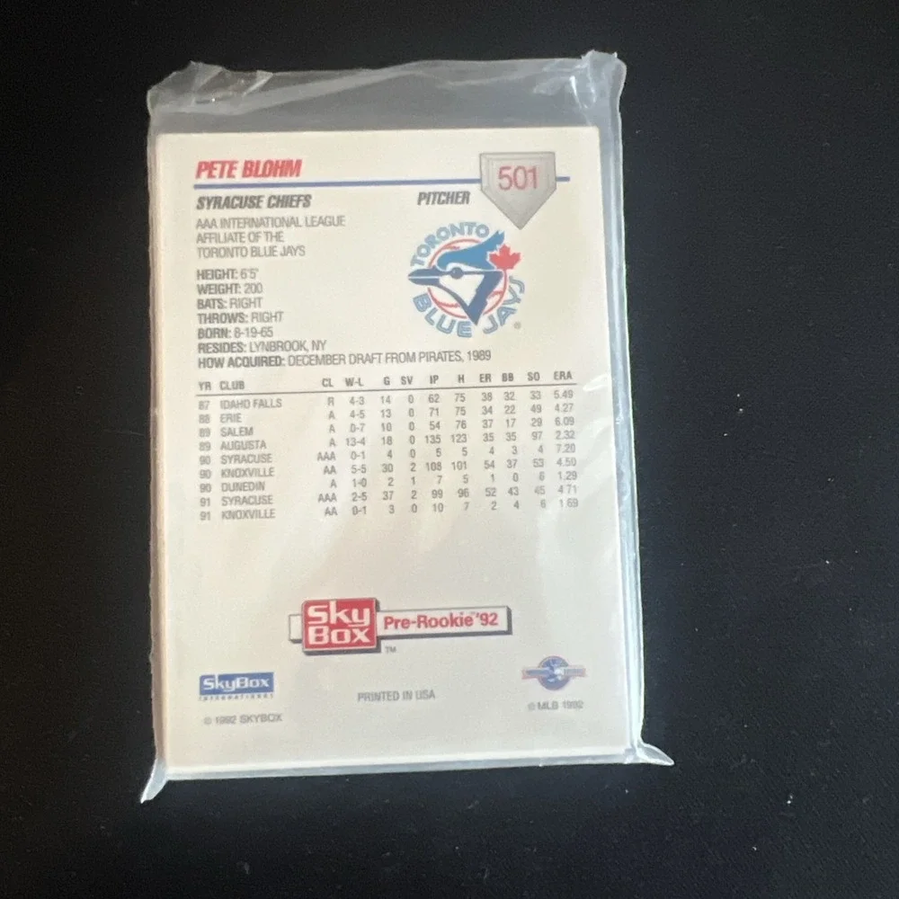 1992 Skybox Arkansas Travelers Factory Sealed Team Set
